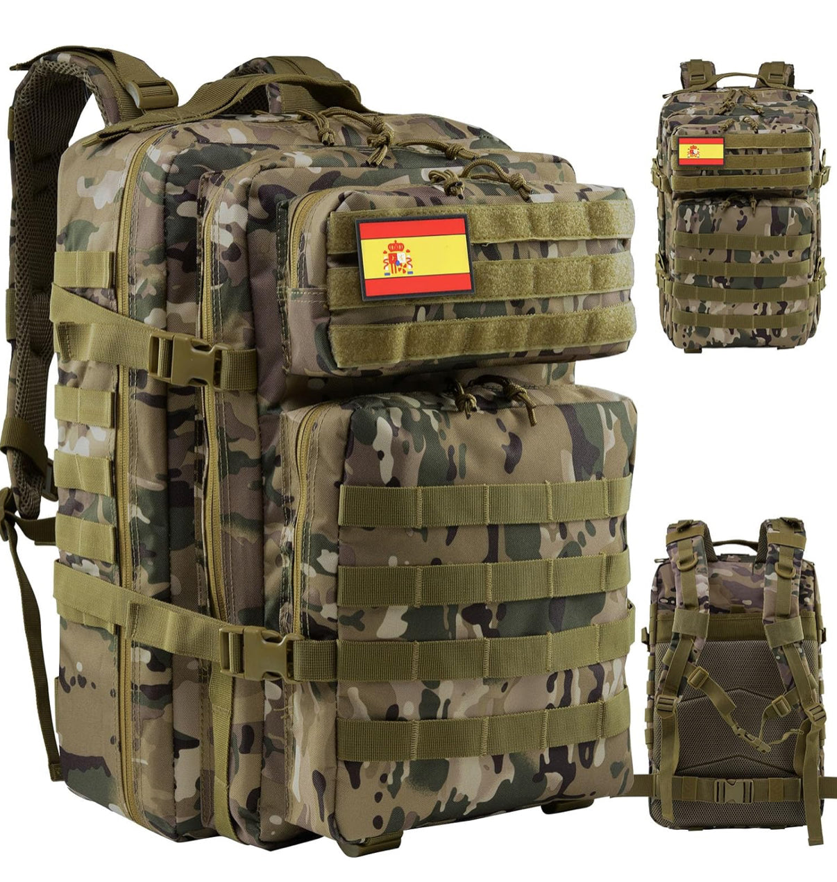 Mochila Táctica Militar 45L – Resistente y Multifuncional para Supervivencia, Emergencias, Camping, Senderismo y Uso Diario | Alta Capacidad y Durabilidad