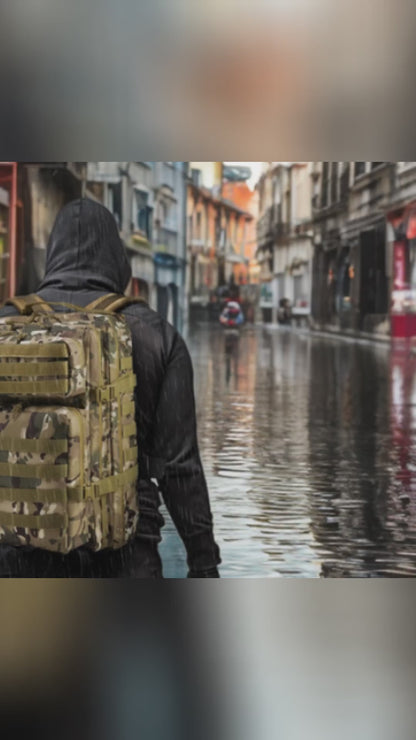 Mochila Táctica Militar 45L – Resistente y Multifuncional para Supervivencia, Emergencias, Camping, Senderismo y Uso Diario | Alta Capacidad y Durabilidad